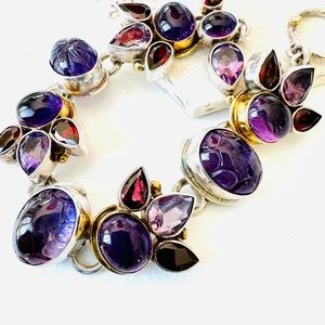 Echo of the Dreamer vintage sterling silver 22 karat bracelet.